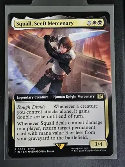 MTG Final Fantasy Squall, SeeD Mercenary (Extended Art) Non-foil R 509 - Image 1