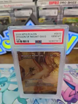 2025 MTG FINAL FANTASY: THROUGH THE AGES FOIL #0012 DRAGON OF MOUNT GULG PSA 10 - Image 4