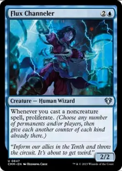 X 1 Flux Channeler NM Commander Masters 847 MTG Magic The Gathering - Image 1