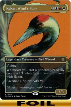 1x - Kykar, Wind's Fury - [SELECT] - Commander Masters - NM MTG - Image 4