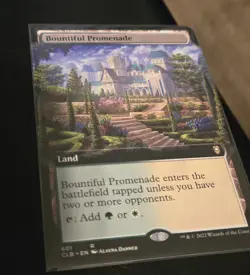 Baldur's Gate and Commander Legends Bond Lands Set Of 10, MTG, LP Extended Art - Image 5