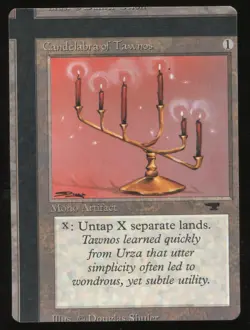 Candelabra of Tawnos NFC Miscut Antiquities Near Mint MTG magic #3892 - Image 1