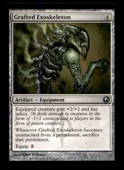 MTG Grafted Exoskeleton LP Light Play Scars of Mirrodin [3401] - Image 1