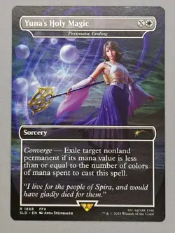 MTG x FINAL FANTASY SECRET LAIR - YUNA'S HOLY MAGIC #1868 NON-FOIL - Image 1