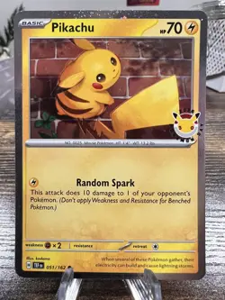 Pokemon TCG Pikachu Pokemon Day 2026 Stamped Promo - Image 1