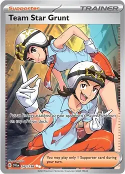 Team Star Grunt (#242/198) - Holofoil SV - Base Set LP Pokemon - Image 1