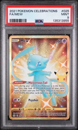 PSA 9 Mew - 025/025 - Celebrations - Pokemon - Read Description - Image 1