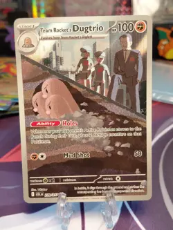 Team Rocket's Dugtrio 239/217 Illustration Rare Ascended Heroes Near Mint - Image 1