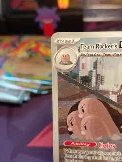 Team Rocket's Dugtrio 239/217 Illustration Rare Ascended Heroes Near Mint - Image 2