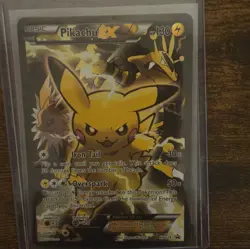Pikachu EX XY124 Promo Card Pokemon Card Nearmint NM/LP - Image 1