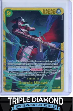 One Piece The Azure Sea's Seven OP14-119 Dracule Mihawk Secret Rare SEC AB465 - Image 1