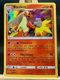 Blaziken Holo Rare Pokemon Trading Card Game Dragon Majesty 6/70 NM - Image 1