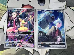Pokemon Card Marnie's Morpeko & Steven's Beldum IR set 206/207 English Promo NM - Image 1