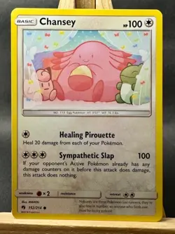 Chansey Common Pokemon Trading Card Game SM - Lost Thunder 152/214 NM - Image 1
