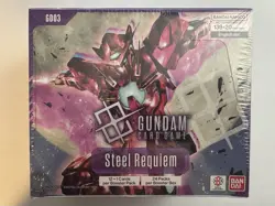 [TEAR IN SEAL] Gundam Card Game Steel Requiem GD03 Booster Box English -See Pics - Image 1