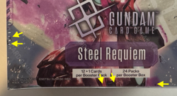 [TEAR IN SEAL] Gundam Card Game Steel Requiem GD03 Booster Box English -See Pics - Image 2