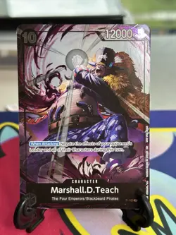 Marshall D. Teach (Event Pack Vol. 8) P-100 Promo Card One Piece Extra Grand - Image 1