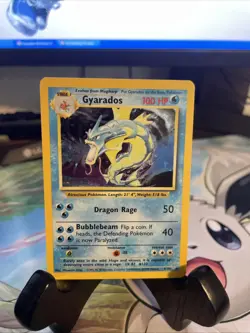Pokemon Gyarados Holo Rare TCG Card Base Set 6/102 WOTC - Image 1