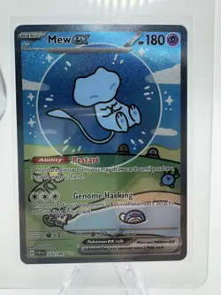 Mew EX 232/091 Bubble Mew Holo Card SV: Paldean Fates SIR Near Mint NM Condition - Image 1