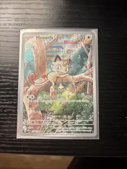 Meowth 106/094 Illustration Rare Phantasmal Flames English Pokemon Card TCG - Image 1