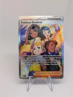 Paldean Student 231/091 Full Art Trainer Paldean Fates Pokemon TCG Card NM - Image 5