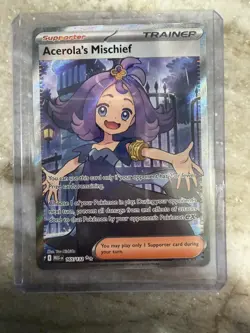 Acerola’s Mischief 165/132 Holo Mega Evolution Pokemon Card - Image 1