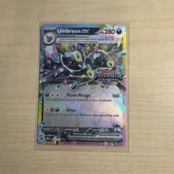 Pokemon Umbreon EX TCG Prismatic Evolutions Stamped Promo Card 060/131 Card - Image 1