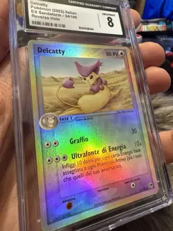 Pokemon TCG Delcatty 34/100 Ex Sandstorm Reverse Holo ITALIAN CGC 8 - POP 1 - Image 3