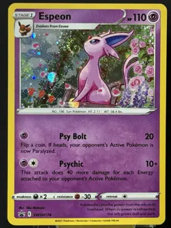 Espeon Swirl 🌀 SWSH174 SWSH: Sword & Shield Promo Cards Holo Pokemon TCG NM - Image 4