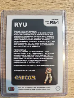 Ryu PSA-1 Silver Base - Street Fighter PSA Magazine Promo Card - Image 3