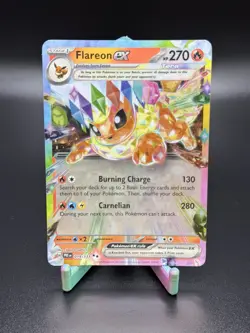 Flareon ex 014/131 Prismatic Evolutions Double Rare Holo Stage 1 HP 270 EX Card - Image 1