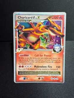 Charizard Lv.X Holo Pokemon Card Platinum Supreme Victors Promo DP45 LP-/MP+ - Image 1