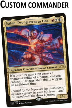 Isshin two heavens as one, Custom Commander Deck MTG Magic the Gathering - Image 1