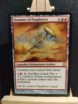 Hammer of Purphoros - Theros - Rare - LP to NM (see pics) MTG - Image 1
