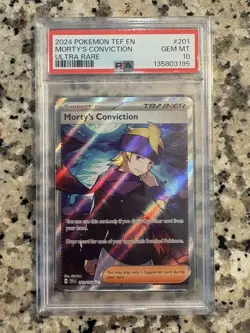 Morty's Conviction 211/162 Pokemon Temporal Forces PSA 10 - Image 2