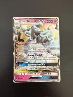 Alolan Ninetales GX 132/214 Pokemon TCG Sm-Lost Thunder Holo - Image 1