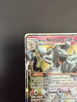 Alolan Ninetales GX 132/214 Pokemon TCG Sm-Lost Thunder Holo - Image 3