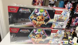 Pokemon Sam's Club Prismatic Evolutions Surprise Box + Booster Bundle Lot Of 2 - Image 1