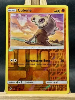 Cubone Reverse Holo Pokemon Trading Card Game SM - Forbidden Light 57/131 NM - Image 1