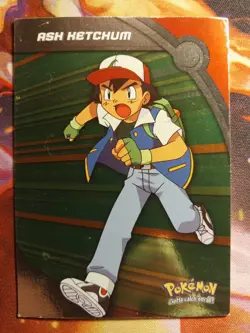 2000 Topps Pokemon - Heroes & Villains Ash Ketchum HV1 Foil Blue Logo - Image 1