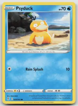 Psyduck 024/203 Evolving Skies Pokemon NM Common - Image 1