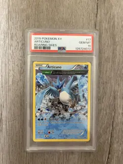 2015 POKEMON XY ROARING SKIES #17 ARTICUNO PSA 10 Low Pop - Image 1