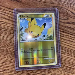 HGSS Undaunted Pikachu 61/90 Common Pokemon Reverse Holo LP - Image 1