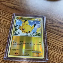 HGSS Undaunted Pikachu 61/90 Common Pokemon Reverse Holo LP - Image 2