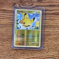 HGSS Undaunted Pikachu 61/90 Common Pokemon Reverse Holo LP - Image 4