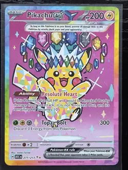 NEAR MINT! Pokemon TCG: Pikachu EX 277/217 ME: Ascended Heroes NM Pack Fresh - Image 4