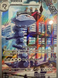 2023 Pokemon Steelix Illustration Rare Paradox Rift 208/182 PSA 9 Mint - Image 3
