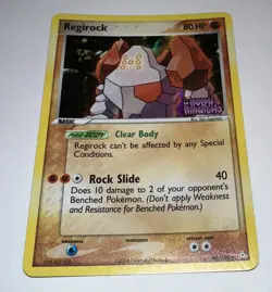 Pokemon Regirock 28/110 EX Holon Phantoms Stamped Holo 2006 - Image 1