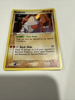 Pokemon Regirock 28/110 EX Holon Phantoms Stamped Holo 2006 - Image 2