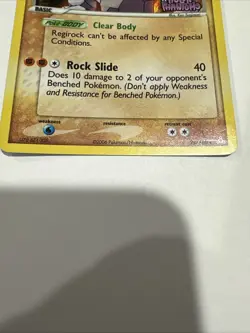 Pokemon Regirock 28/110 EX Holon Phantoms Stamped Holo 2006 - Image 5